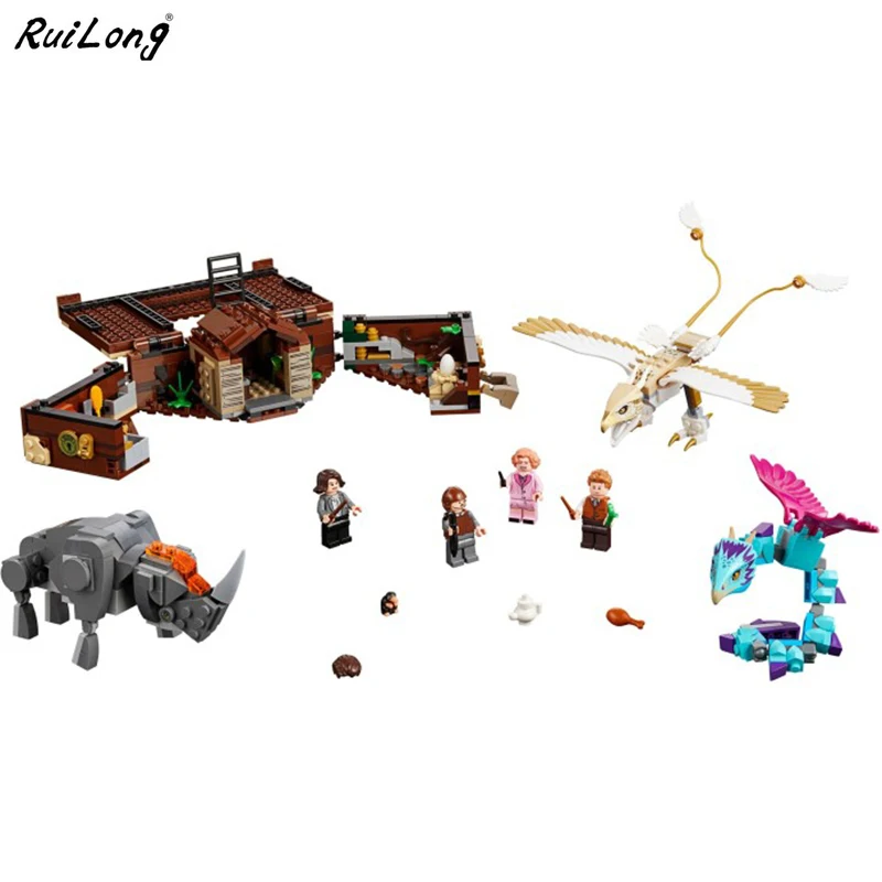 

New Fantastic Beasts Newt's Case of Magical Creatures Compatible Legoingly Harri 75952 Building Blocks Christmas Toys Gifts