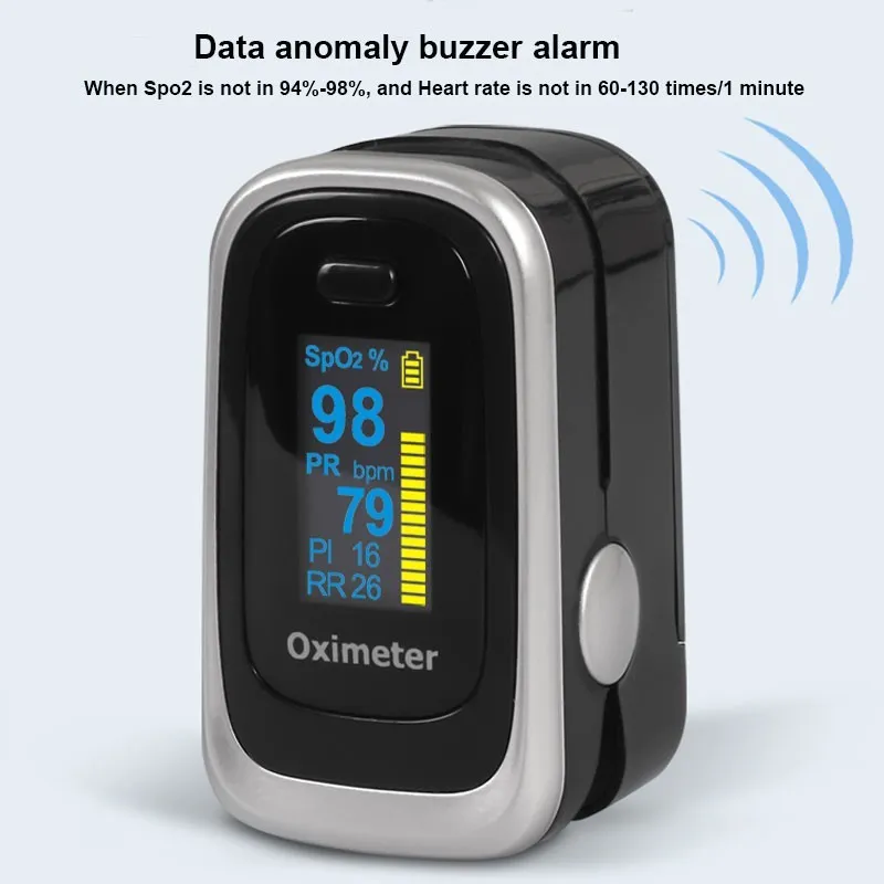 Пальчиковый Пульсоксиметр Oled Oximetro SPO2 PR PI RR кислород крови с пульсоксиметром