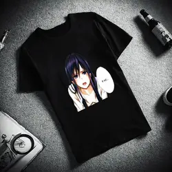 Модная футболка с короткими рукавами для девочек из аниме с цитрусовым принтом, 100% хлопок, Повседневная футболка с круглым вырезом