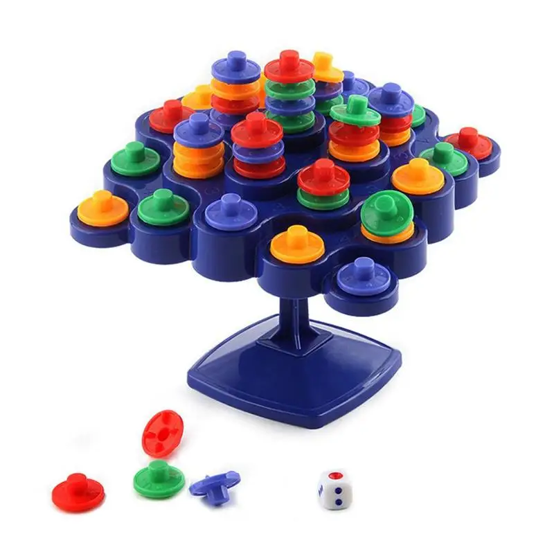 Пластиковые Складные Игрушки балансировочный стол развивающие игрушки Souptoys интерактивные перекрывающиеся поворотные столы Детские Семейные игры