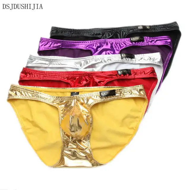 Wholesale Men's Club Underwear Sexy Wet Look Briefs Triangle Pouch ...
