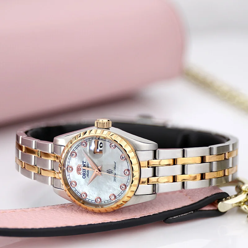 

Orient Mechanical Watch Ladies Rhinestone watch waterproof Watch Casual Clock relogio feminino small dial waterproof watch