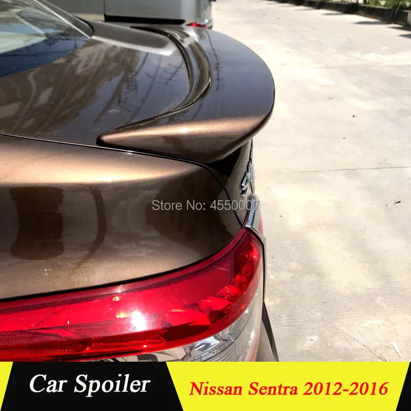 

For Nissan Sentra 2014 Car Decoration Spoiler ABS Plastic LED Light Rear Spoiler For Nissan Sentra 2012 2013 2014 2015 2016