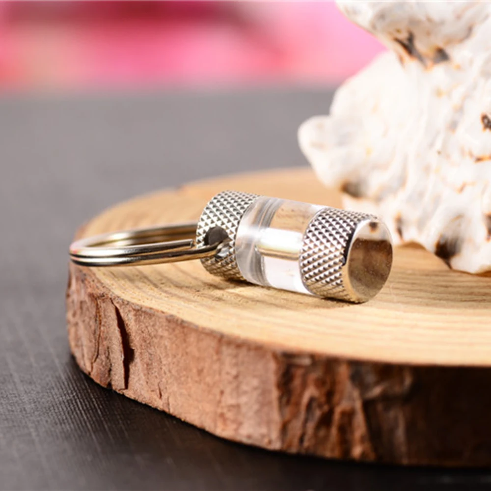 

Women Men DIY Key Chains Self Luminous Tritium Gas Lamp Emergency Lights Outdoor Survival Tool Tritium Lamp Keychain KeyRing