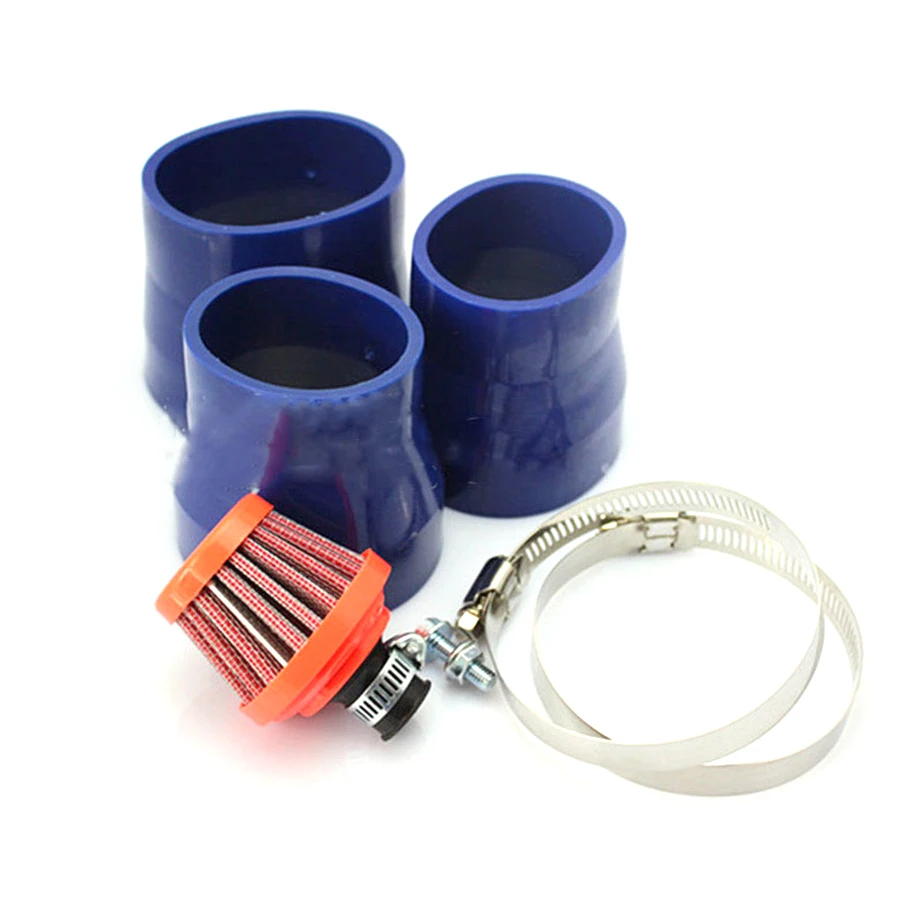 76mm de 3 pulgadas coche automóviles filtro de aire de alto flujo modificado de entrada de aire fuelle conjunto puede ser limpiado reutilizado