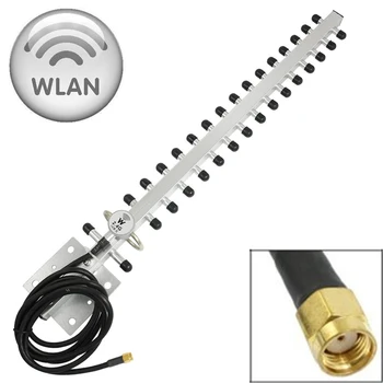 

High Gain RP-SMA 2.4GHz Yagi Wireless WLAN WiFi Directional Antenna Booster For Modem PCI Card Route Reapter