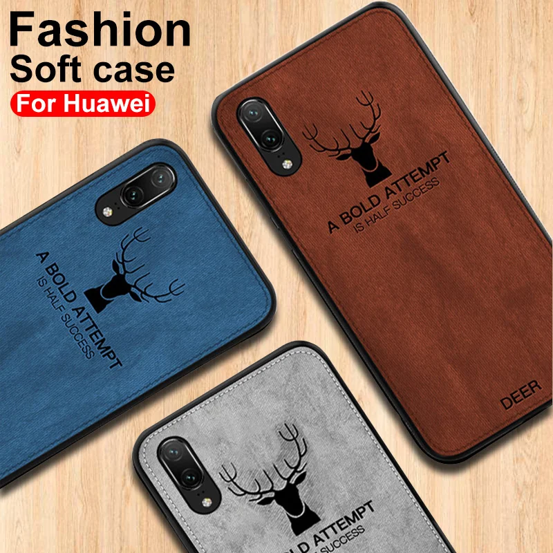 

For Huawei P20 P20 pro case cover fabric For P20 lite back Silicone protective case coque for Huawei Mate 20 20X 10 9 Pro case