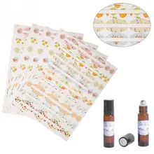 4 листа пустые бумаги стикер для эфирного масла бутылки стикер овальной формы круглый стикер s флакон духов с крышкой этикетки Органайзер