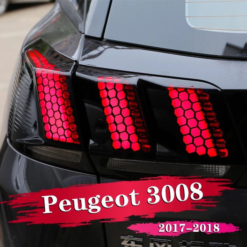 6 шт. автомобильные аксессуары для задсветильник фар Peugeot 3008 GT 2016 2017 2018 |