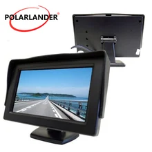 Moniteur de voiture avec écran LCD TFT de 4.3 pouces, AV bidirectionnel, pour caméra de recul, DVD, inversion de priorité