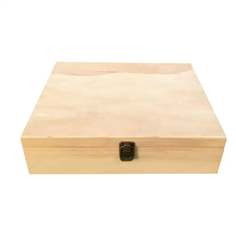 

Large Durable 68-Grid Gift Box Wooden Essential Oil Jewelry Box Solid Wood Multi-Square Suitable For 30ML Bottle Case Organizer