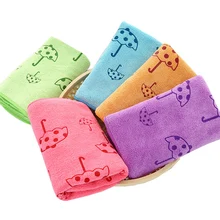 Милые хлопковые детские 5 цветов абсорбирующие сушильные банные полотенца принт зонтики полотенце утолщенное мягкое купальное пляжное полотенце