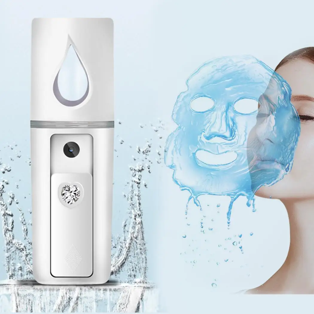 

Mini Facial Moisturizing Beauty Instrument USB Charging Portable Nano Mist Spray Handy Atomization Mister Device Beauty Tools