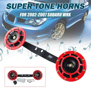 

New 2x Universal For Subaru Impreza WRX 2002-2007 STI 2004-2007 Car Electric Air Blast Tone Horn 12V 118dB Car Grille Horn