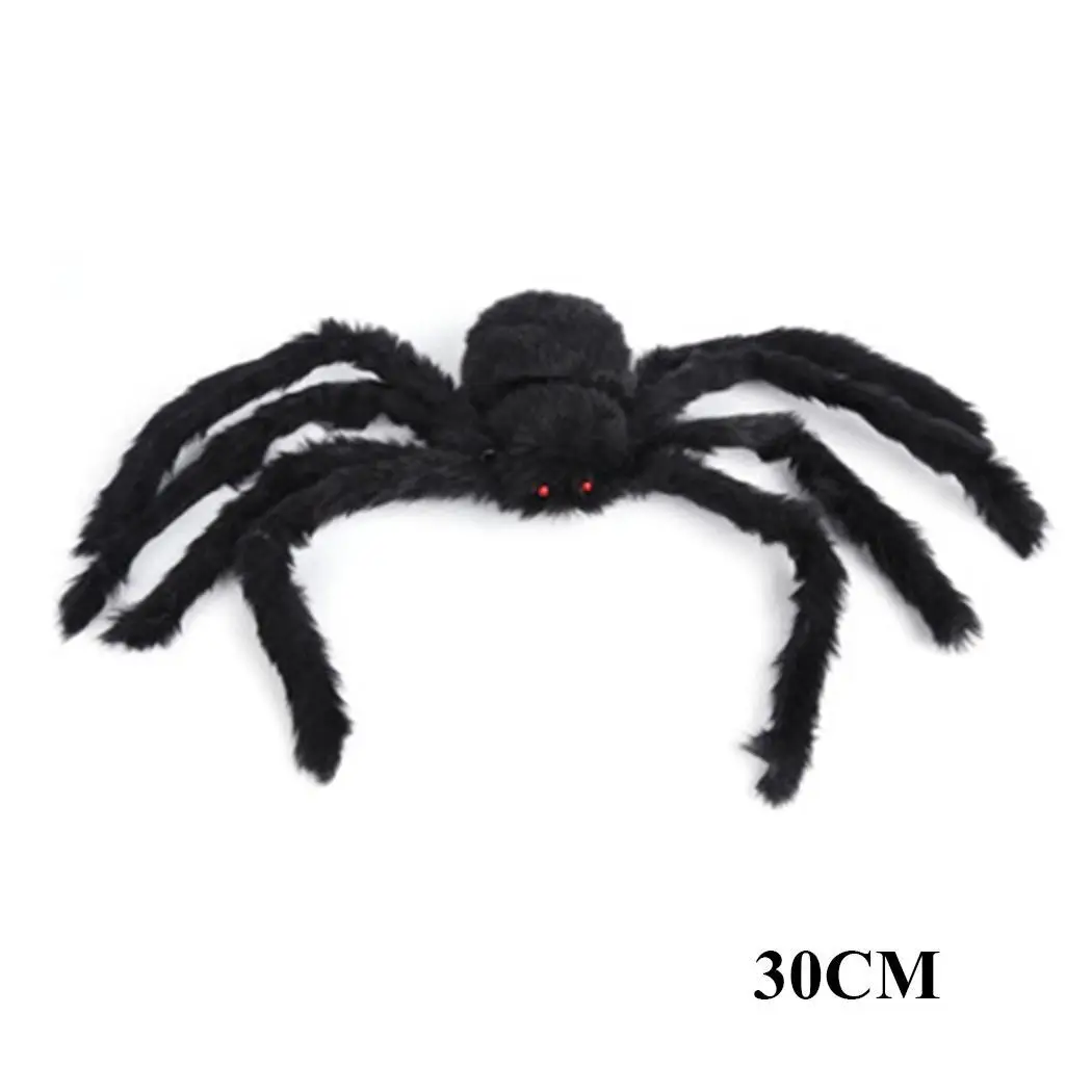 Ужас большой пушистый паук трюк животное паук игрушка Хэллоуин украшения вечерние сцены
