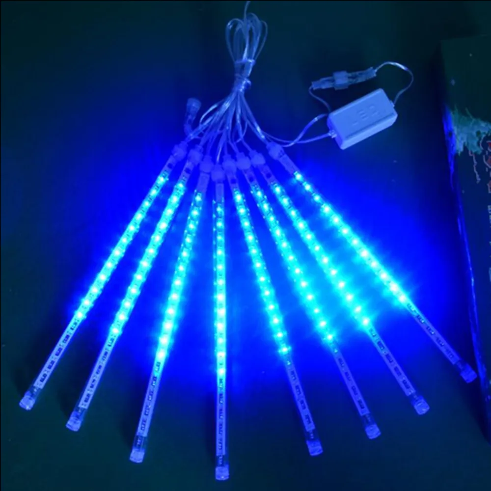 8 Tube 1 19 LED Lighting Strings Waterproof Holiday Meteor Shower Rain