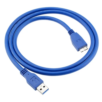 

Jimier Standard A Type USB 3.0 Male to Micro B Male Adapter Cable 3.28ft 1m Blue