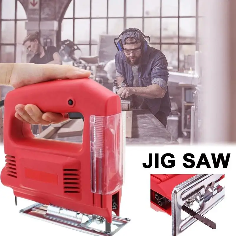 

Multifunction Kit Electric Curve Saw Woodworking Electric Jigsaw Metal Wood Gypsum Board Cutting Tool Free Shipping