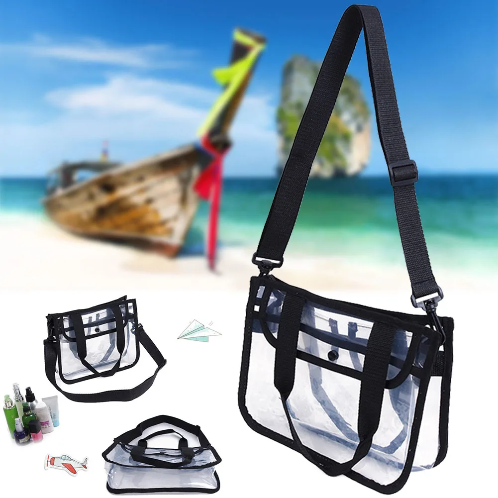 كبيرة قدرة حقيبة مستحضرات تجميل شفافة الأزياء السفر حقيبة مستحضرات تجميل المحمولة أدوات الزينة المنظم صندوق تخزين ملابس حالة #1116