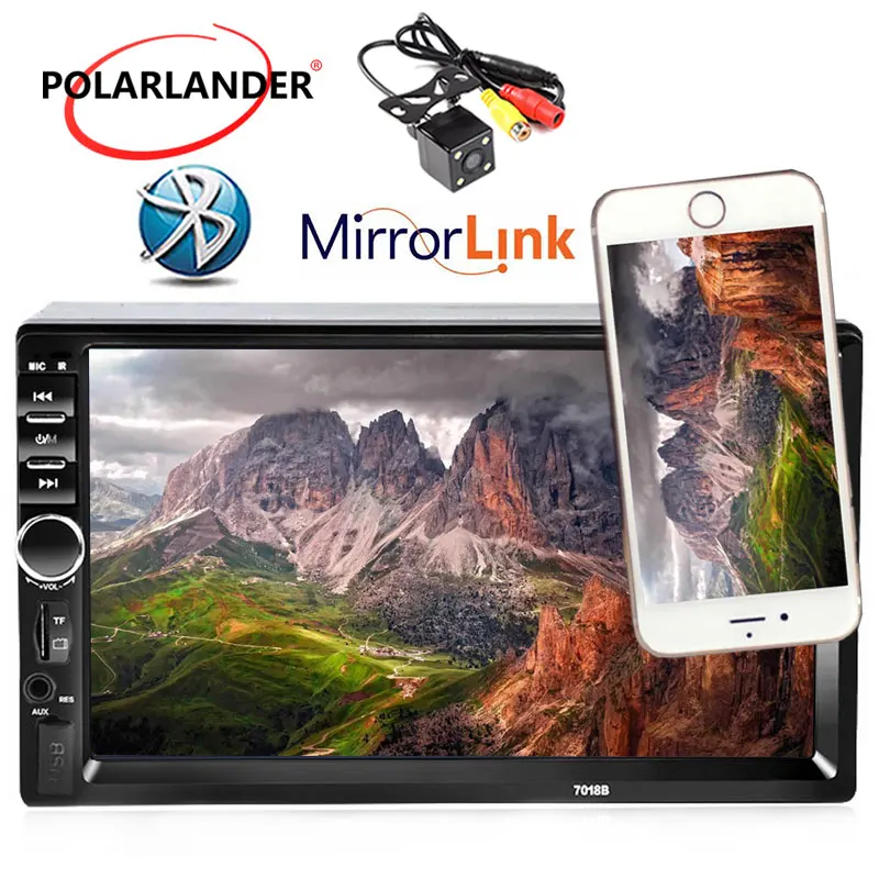 7 дюймовый Bluetooth радиоприемник Кассетный плеер задняя камера 2 Din Mirror Link для Android 0 FM