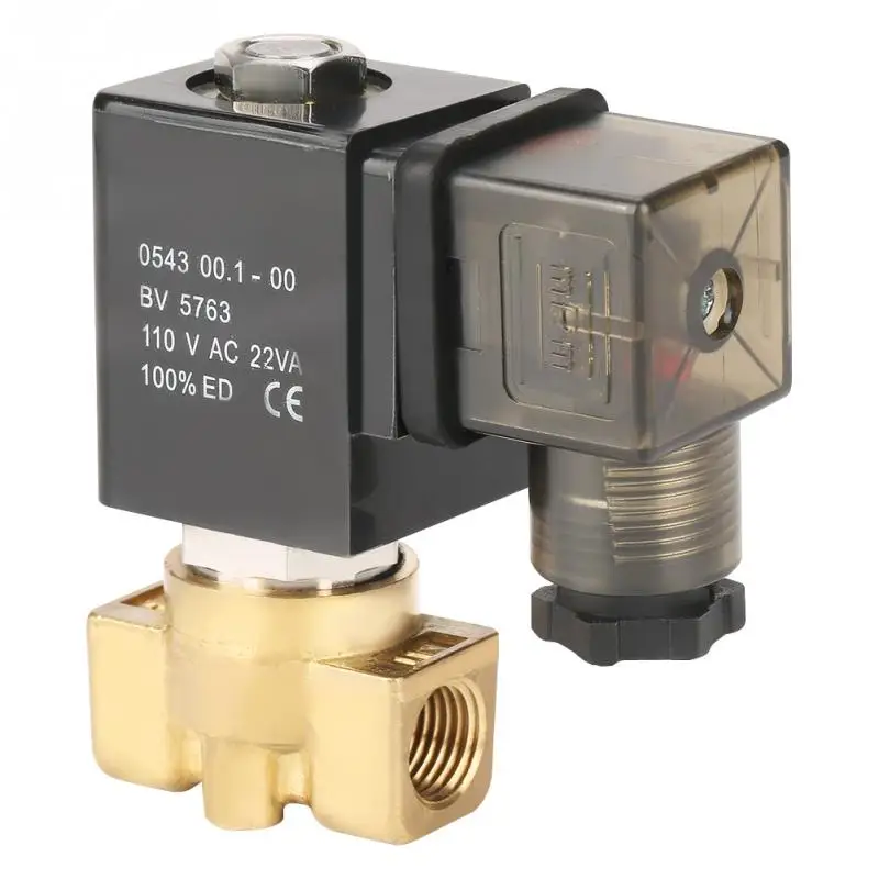 

Hot G1/4 2-Way Direct Acting Normally Solenoid Valve Electric Magnetic Valve 0-1.0MPa 110V