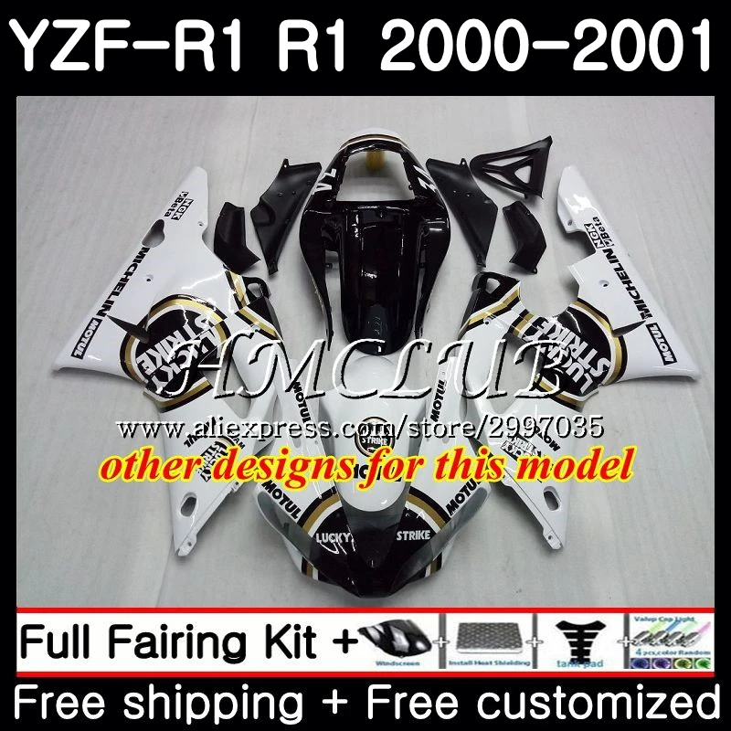 Корпус для YAMAHA YZF 1000 R1 2000 2001 рамка 19HC. 20 R 1 00 01 YZF1000 серебряное пламя YZFR1