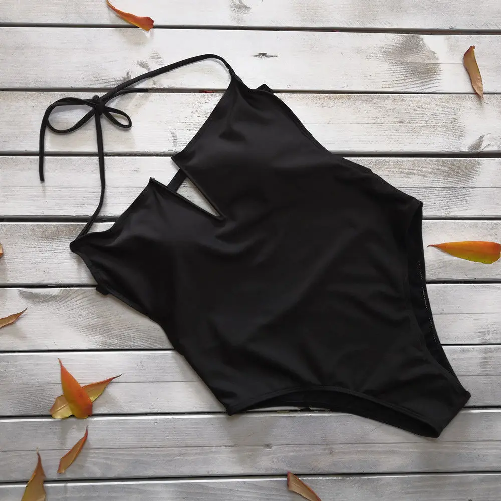 

Summer New Women Sexy One-Piece Suits Push-Up Padded Bikini Swimwear Swimsuit Bathing Beachwear Female Bandage Backless Monokini