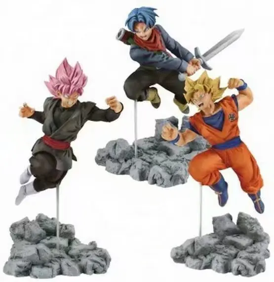 Hot Anime Dragon Ball Soul Xsoul - Son Goku Trunks Goku - Black Saiyan Bardock PVC Action Figure Model Doll Toy Gift