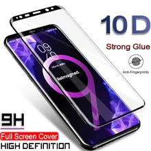 10d изогнутое закаленное стекло для samsung Galaxy S8 S9 Plus Note 9 8 Защита экрана для samsung S6 S7 Edge прозрачная пленка