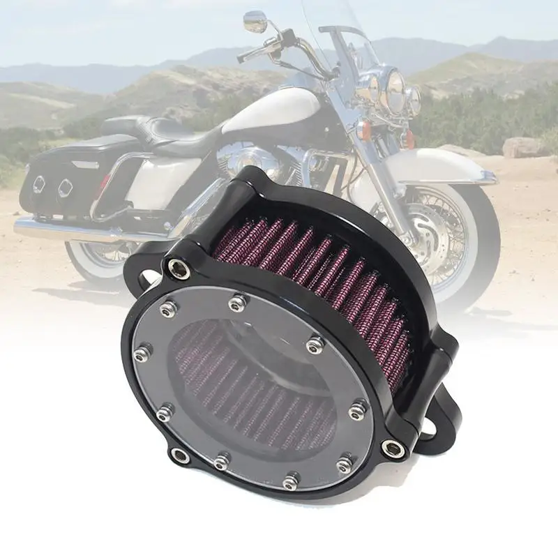 

2019 New Style Motorcycle Air Cleaner Retro Transparency Intake Filter For XL883/1200 X48 Harley