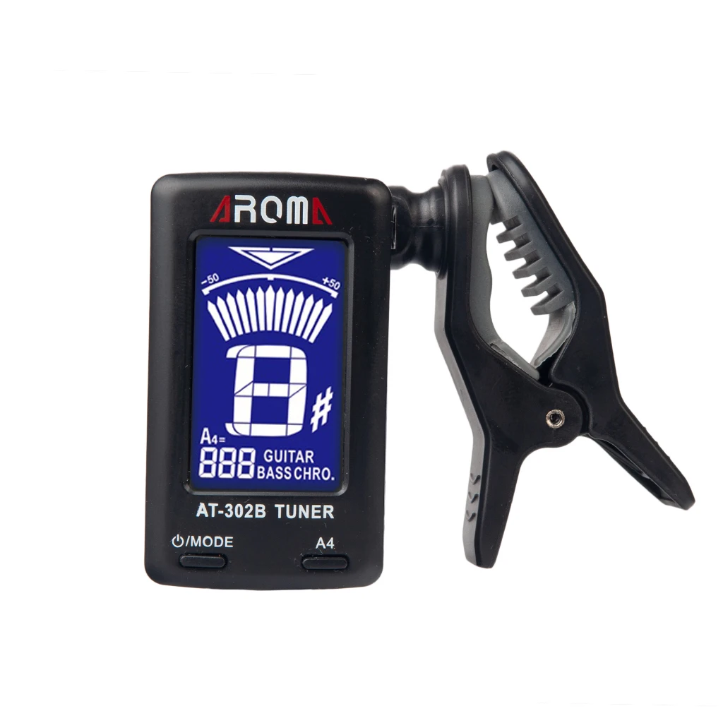 Acoustic Guitar Clip LCD Tuner Guitar Tuner 4 String Bass 5 String Bass