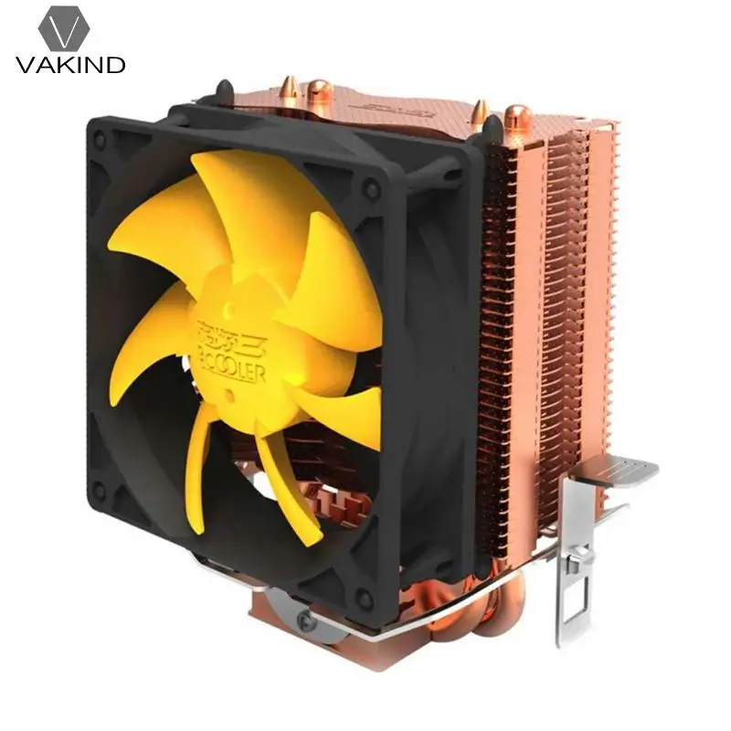 

VAKIND S83 2 Copper Heatpipe CPU Cooler Radiator Single Cooling Fan Gaming Cooling System for Intel 775 For AMD 745/939