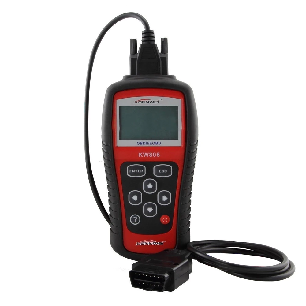 

KONNWEI KW808 OBDII / EOBD Auto Engine Fault Diagnostic Scanner Code Reader Work for Asian/European Vehicles