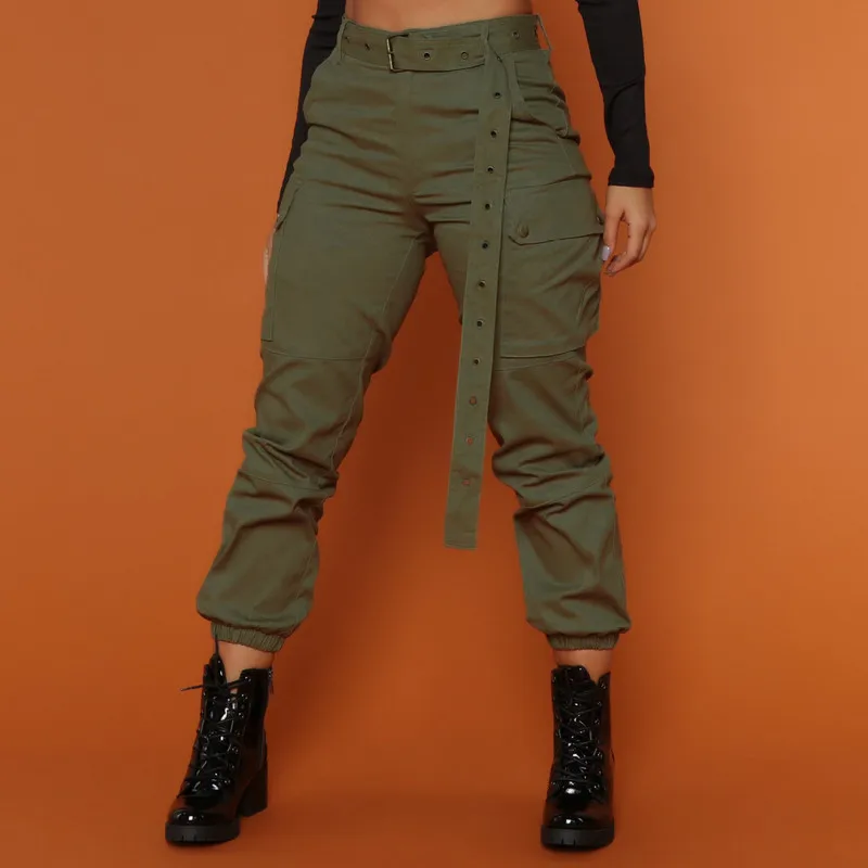 pantalon verde mujer
