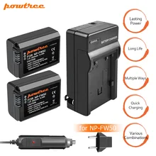 Powtree For Sony 2000mAh NP-FW50 NP FW50 NPFW50 Camera Battery+Charger For Alpha a7 7R a7R a3000 a5000 a6000 a6300 a6500 L20 цена Powtree For Sony 2000mAh NP-FW50 NP FW50 NPFW50 Camera Battery+Charger For Alpha a7 7R a7R a3000 a5000 a6000 a6300 a6500 L20 цены онлайн
