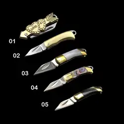 Мини прекрасный складной нож Мини карманный цепочка для ключей бумажник ножи инструмент выживания нож очиститель от кожуры