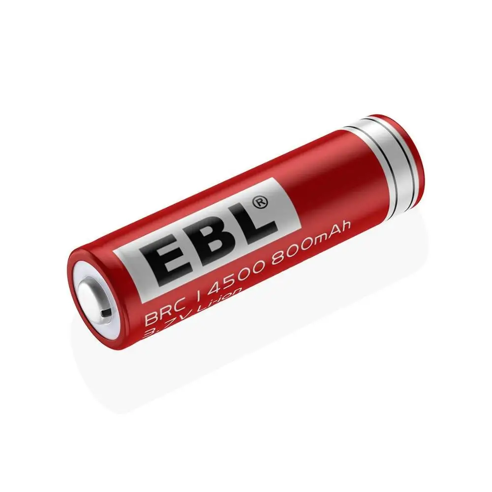 EBL 8 упаковок 14500 литий ионная аккумуляторная 3 7 V 800mAh для светодиодного