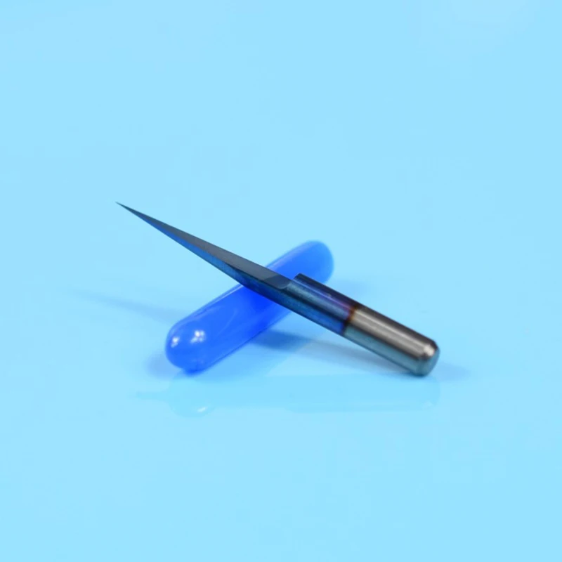 SHINA 10pcs Nano Blue Coated Milling Cutter V Shape Flat Bottom Carbide PCB Engraving Bits CNC Router Cutter 10-90 Degree New SHINA 10pcs Nano Blue Coated Milling Cutter V Shape Flat Bottom Carbide PCB Engraving Bits CNC Router Cutter 10-90 Degree New
