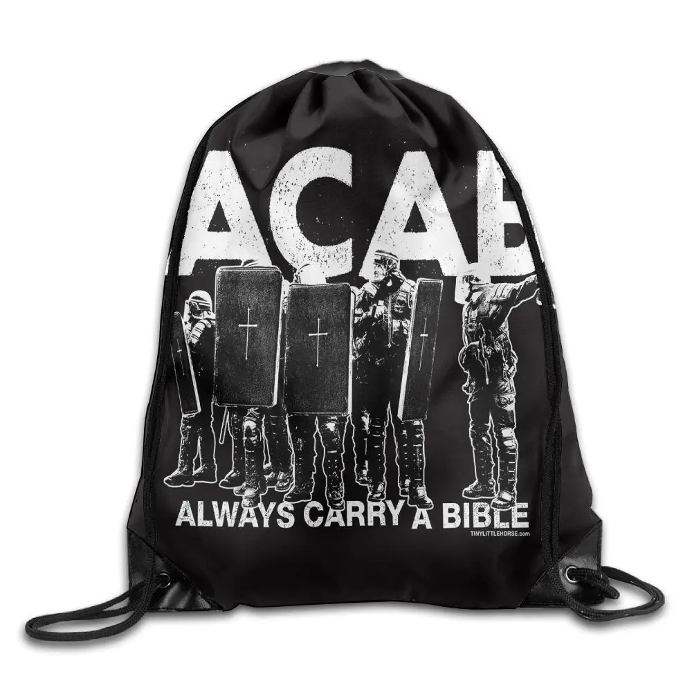 SAMCUSTOM ACAB 3D печать Плечи сумка тканевый рюкзак для мужчин и женщин порт шнурок