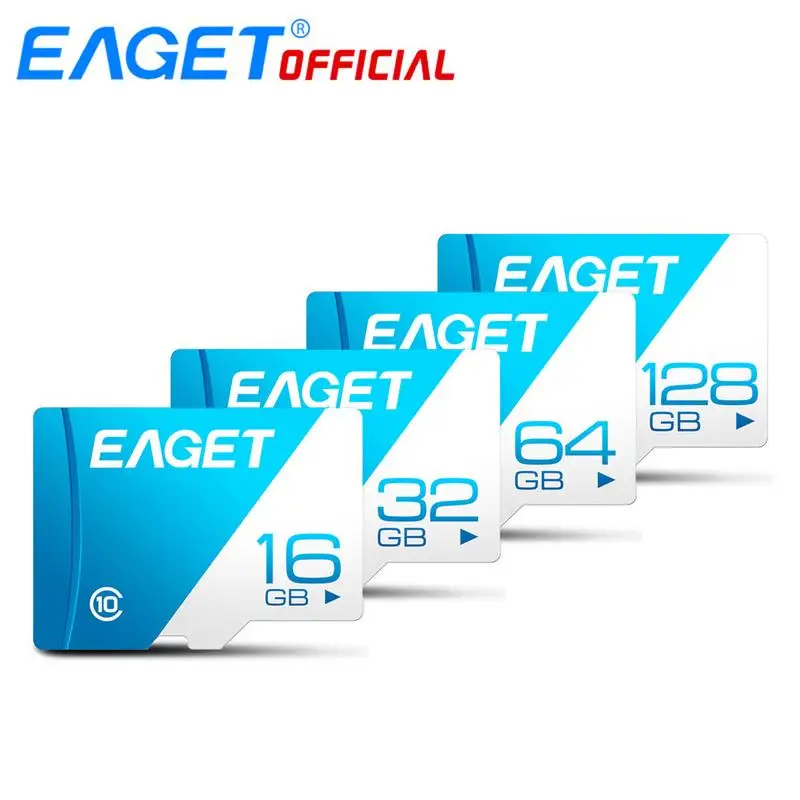 

EAGET T1 Micro SD Card High Speed UHS-I Flash TF Micro SDXC Memory Card For Smart Phones Tablet 128GB 64GB 32GB 16GB