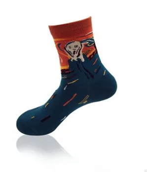 

USA Unisex Women Men Starry Night Art Painting Socks Van Gogh Modern Renaissance