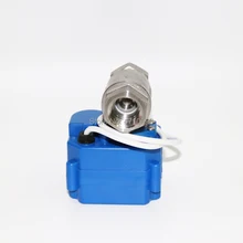 Нержавеющая сталь 304 моторизованный шаровой клапан 1/" DN15mm CR03 DC5V/12 V/24 V