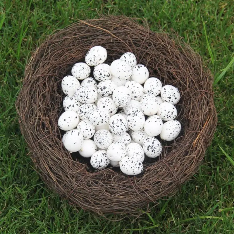 Easter Eggs Artificial Imitation Foam Quail Eggs Children Toy DIY simulation egg Painting Easter Egg educational toys for Child