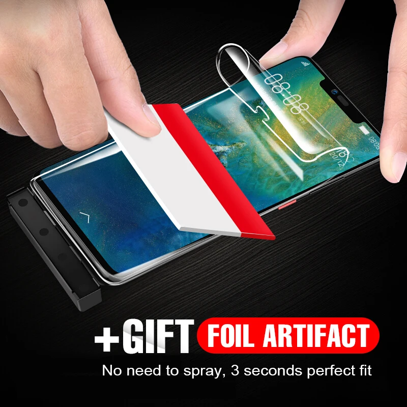 4D полная Защитная мягкая Гидрогелевая пленка для экрана Samsung S7 S8 S9 S10 plus edge Note 8 9 A9