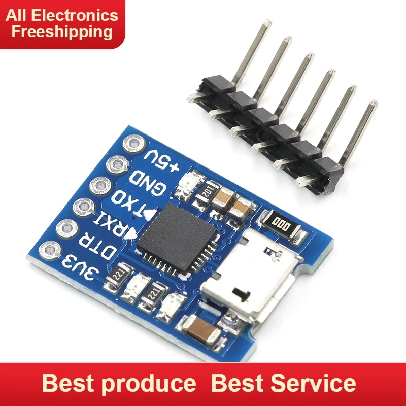 

CJMCU CP2102 MICRO USB to UART TTL Module 6Pin Serial Converter UART STC Replace FT232 NEW for arduino