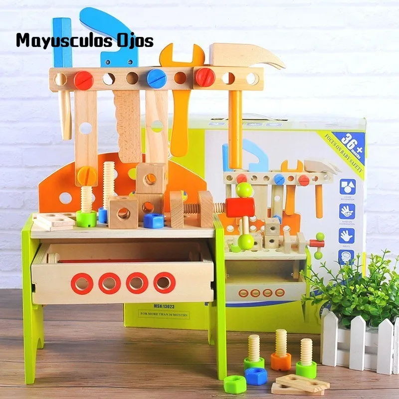 

Wooden Multi-tools Baby Assembled Repair Kit Children's Early Education Play Educational Toys