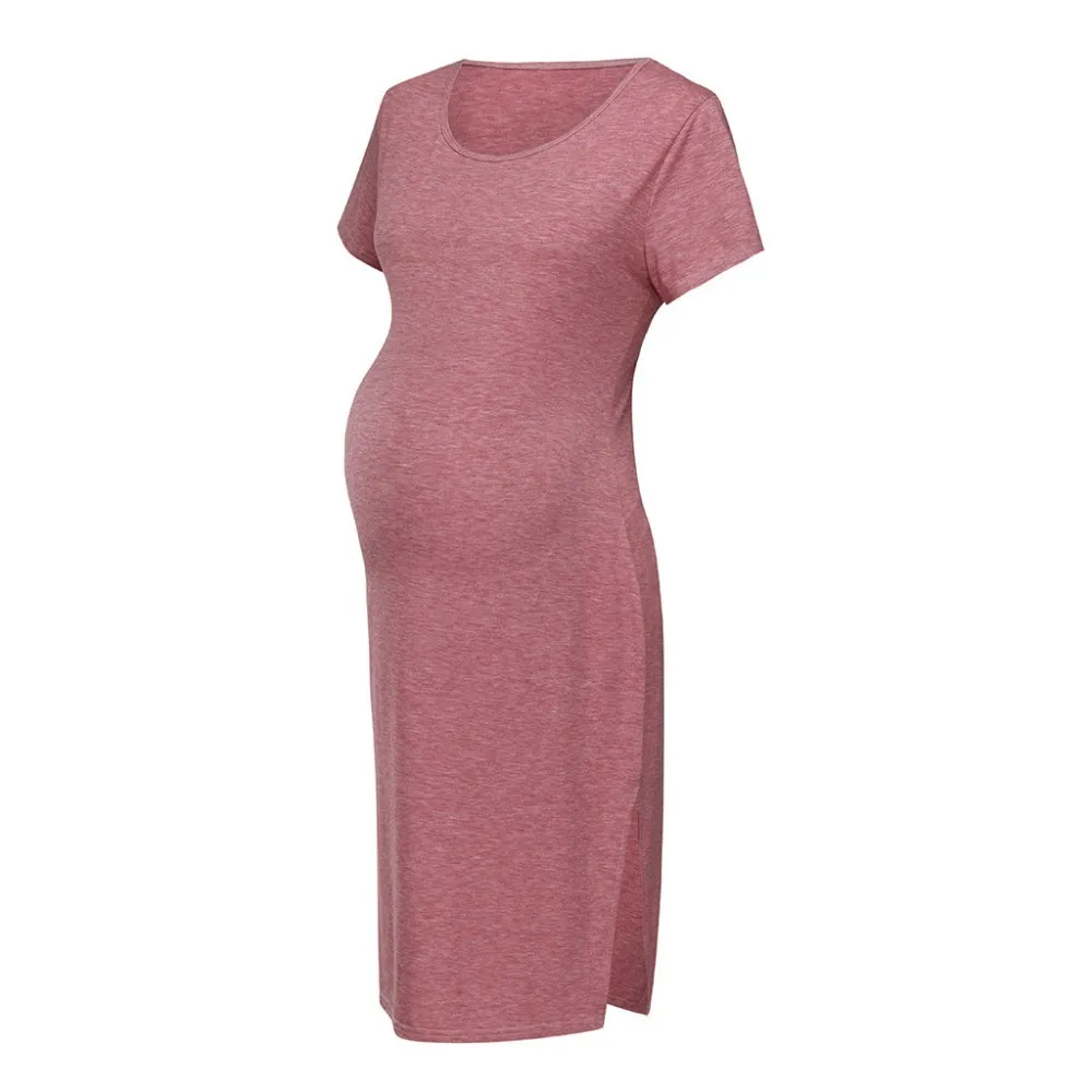 Women Maternity Summer Short Sleeve Casual Sundress Pregnancy Dress Clothes Ropa Mujer Invierno Photography Maternity Gown
