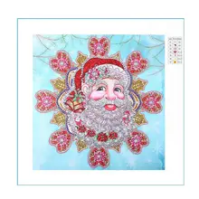 Фото на заказ! Алмаз особенной формы живопись DIY 5D частичная дрель наборы вышивки крестом Санта-Клаус алмазная живопись