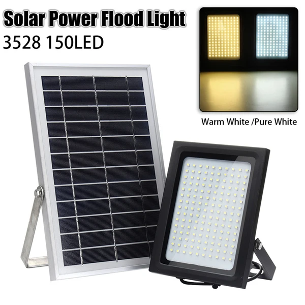 

Waterproof 150 LED Solar Flood Light Solar Powered Sensor Outdoor Garden Path Street Spotlight Security Lamp