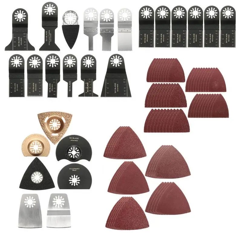 

100Pcs Diamond Saw Blade Plunge Saws Blades High Accurate Universal Oscillating Multitool CuttingTool Accessories Kit